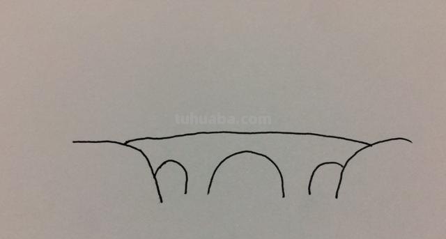 桥的简笔画怎么画 怎样简笔画河水小桥风景画？