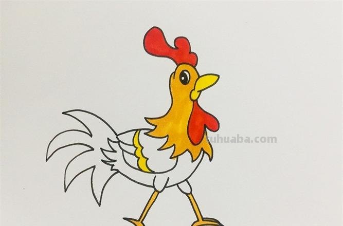 鸡年手抄报的鸡怎么画 大公鸡画画?