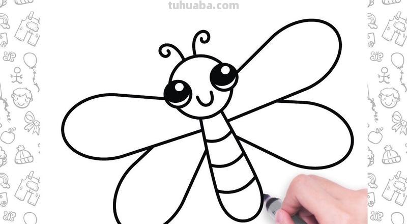 蜻蜓的简笔画怎么画 蜻蜓画法教程。怎么画蜻蜓如何画蜻蜓?方法步骤?
