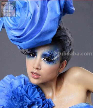 蓝色彩妆及蓝色彩妆图片儿童:打造清新可爱的儿童妆容