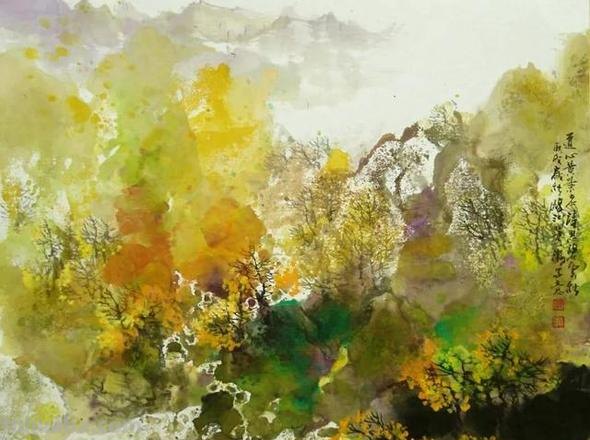 水墨色彩画：从古到今的艺术珍品 