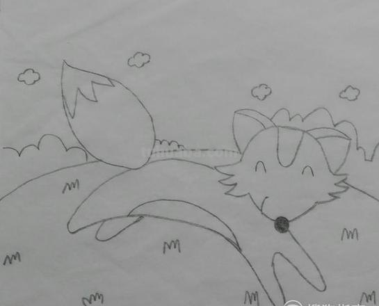 狐狸和猫手抄报怎么画眉 怎样画小狐狸？