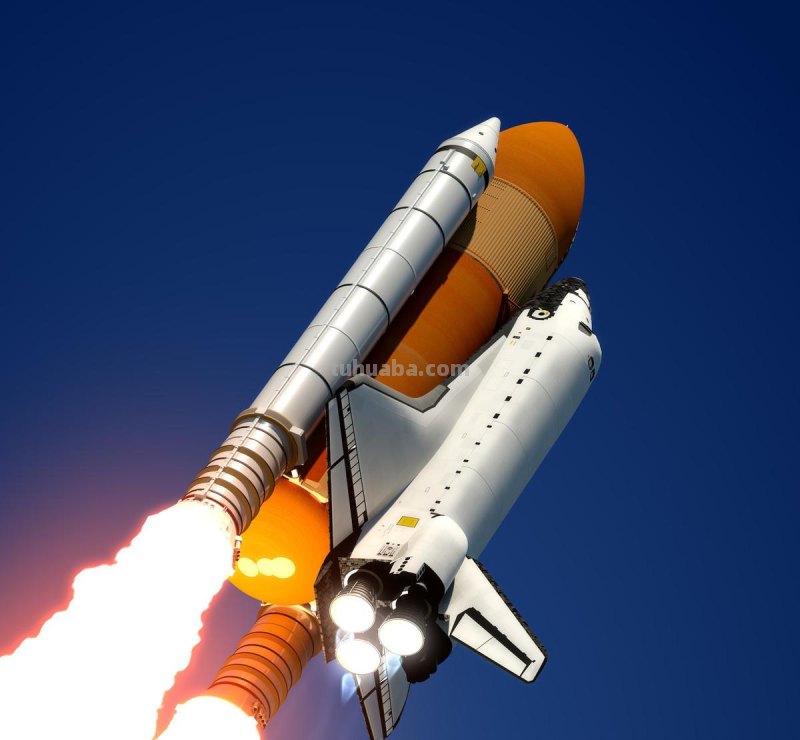 儿童简笔画精选-航天飞机（Space Shuttle）的画法