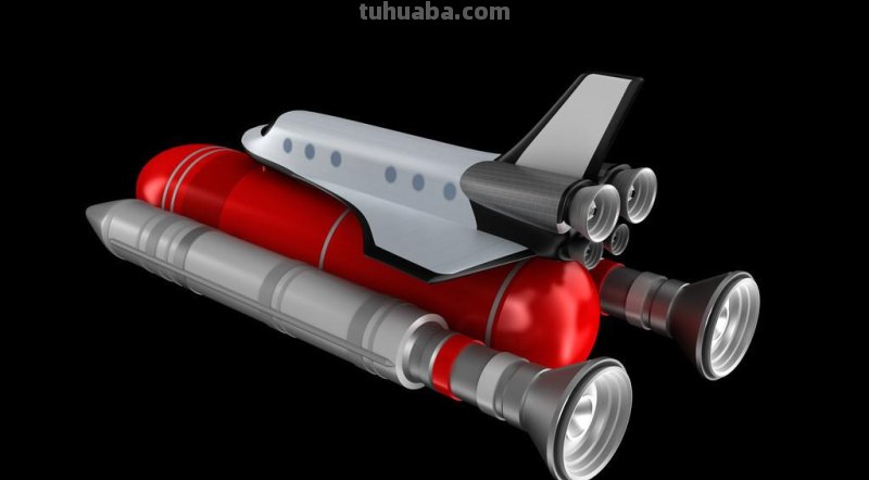 儿童简笔画精选-航天飞机（Space Shuttle）的画法