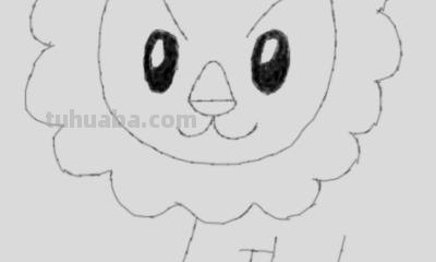 狮子的简笔画怎么画 如何画一头冒火的狮子？