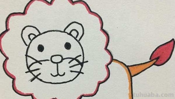 狮子的简笔画怎么画 如何画一头冒火的狮子？