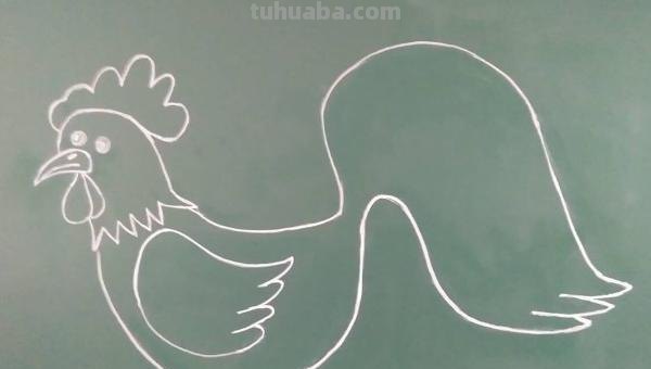 怎么画公鸡的简笔画 公鸡笔画顺序？