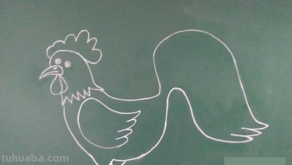 怎么画公鸡的简笔画 公鸡笔画顺序？