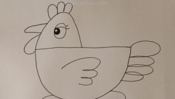 怎么画公鸡的简笔画 公鸡笔画顺序？