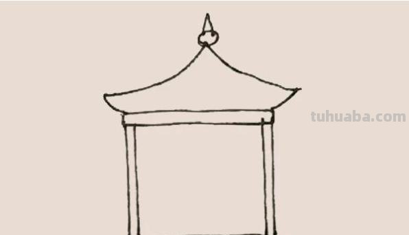 彩铅画的亭子图片怎么画 如何绘画亭子？
