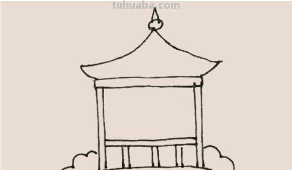 彩铅画的亭子图片怎么画 如何绘画亭子？
