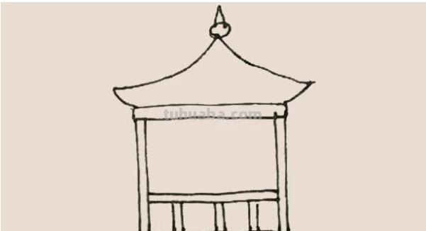 彩铅画的亭子图片怎么画 如何绘画亭子？