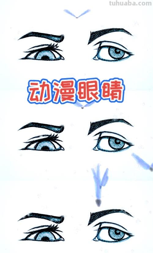 动漫眼睛怎么画简笔画 怎样画漫画人物的眼睛?