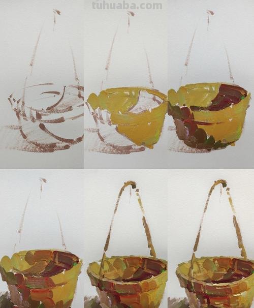 竹篮色彩及竹篮色彩怎么画 