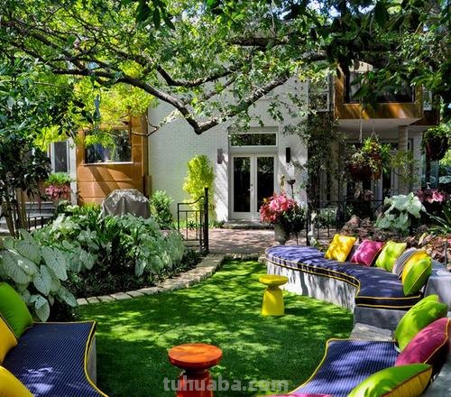 庭院色彩：绿色不可或缺的元素 