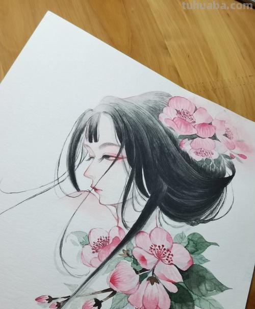 绝美的古风人物水彩画，你被撩到了吗？内附教程哦