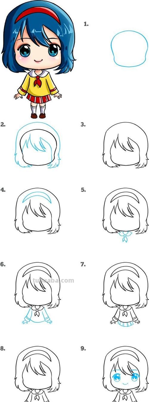简笔画人物怎么画 动漫人物简笔画教程？