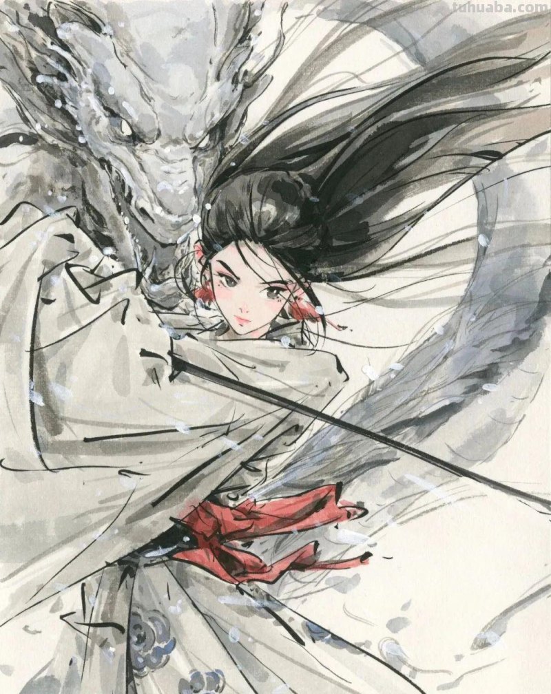 清华才子的水墨速写，笔下小姐姐撩人到腿软！这画风太迷人了