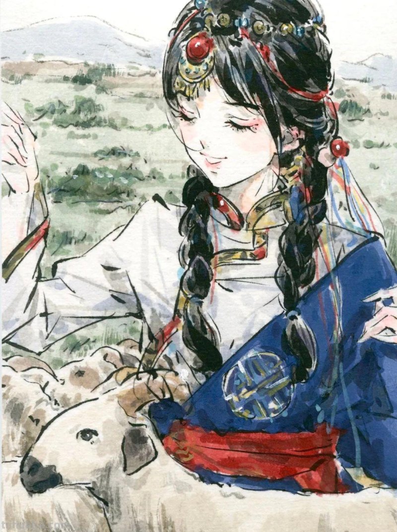 清华才子的水墨速写，笔下小姐姐撩人到腿软！这画风太迷人了