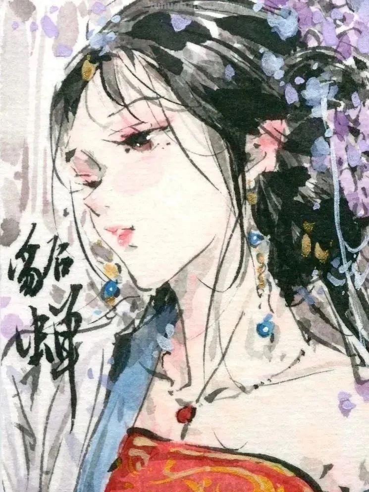 清华才子的水墨速写，笔下小姐姐撩人到腿软！这画风太迷人了