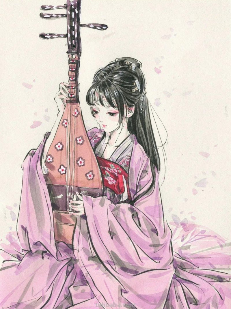 清华才子的水墨速写，笔下小姐姐撩人到腿软！这画风太迷人了