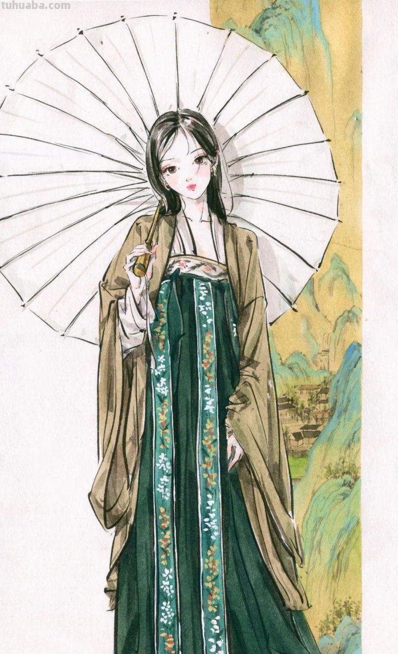 清华才子的水墨速写，笔下小姐姐撩人到腿软！这画风太迷人了