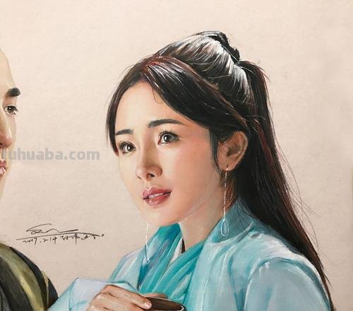 怎么画白浅的彩铅画 白浅和夜华怎样画？