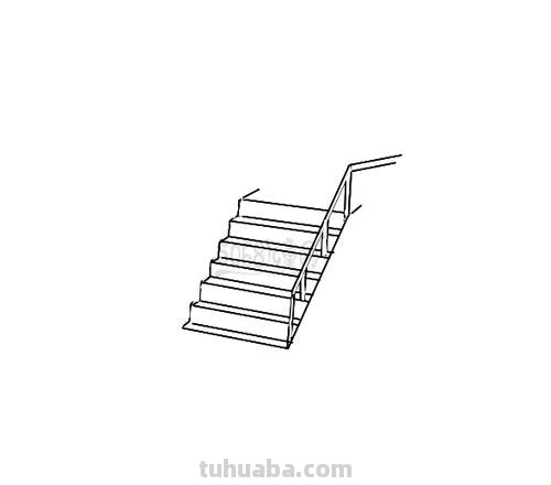 正面楼梯怎么画简笔画 一步一步教画楼梯?