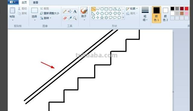 正面楼梯怎么画简笔画 一步一步教画楼梯？