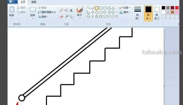 正面楼梯怎么画简笔画 一步一步教画楼梯？