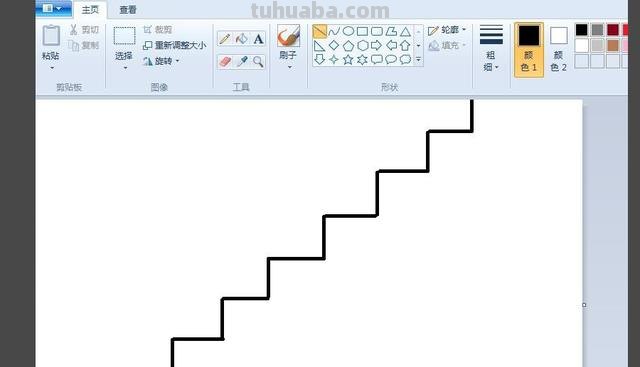 正面楼梯怎么画简笔画 一步一步教画楼梯？