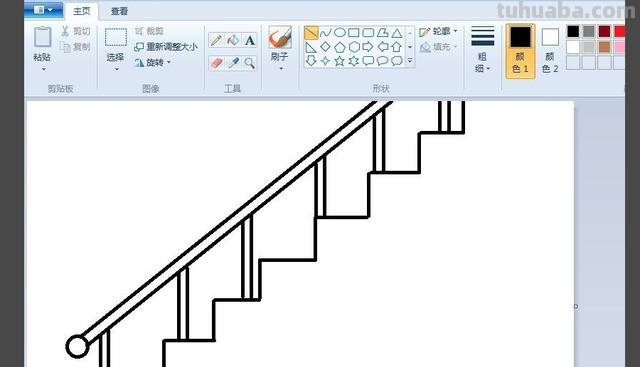 正面楼梯怎么画简笔画 一步一步教画楼梯？