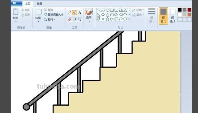 正面楼梯怎么画简笔画 一步一步教画楼梯？