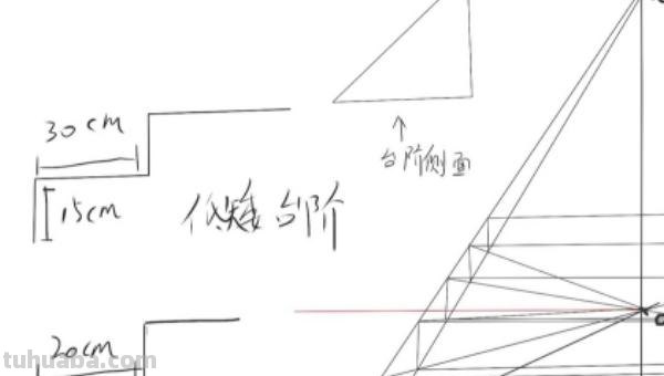 正面楼梯怎么画简笔画 一步一步教画楼梯？