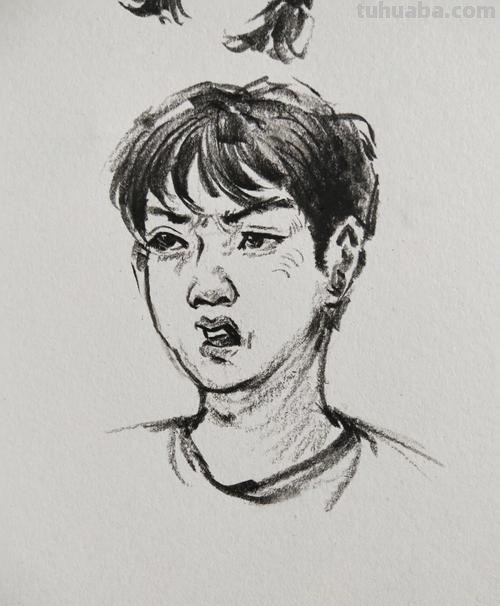 速写人头帅 肖像素描入门教学？