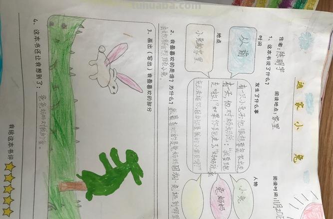 逃家小兔的读书卡怎么画 逃家小兔绘本主要内容？