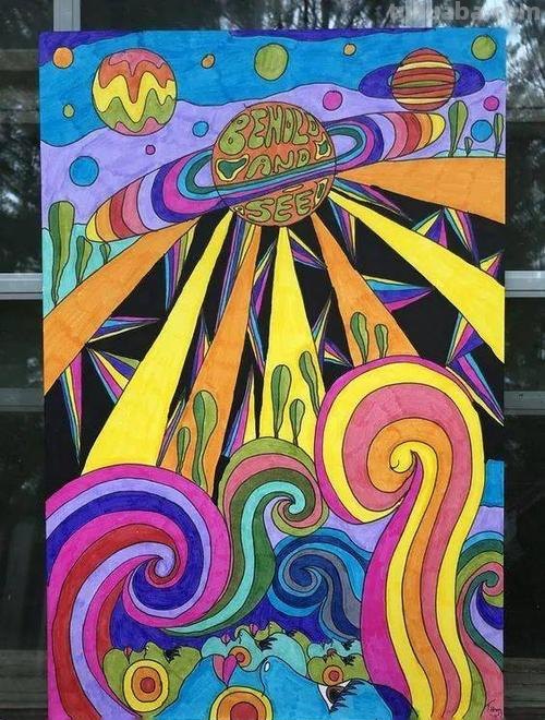 色彩分割画：用简单的图片展现绚丽多彩的世界 