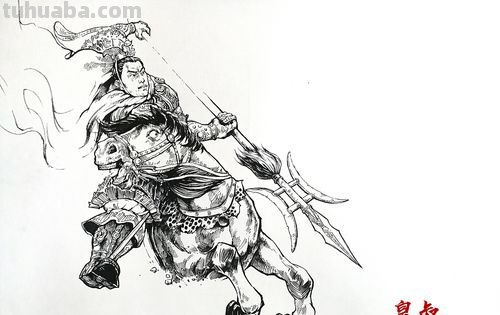 吕布速写画技巧 三英战吕布怎么简单画五年级？