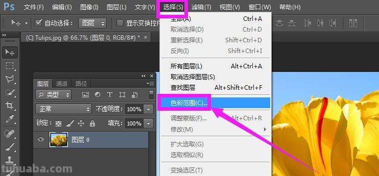 教你如何使用色彩范围及在Photoshop中选择色彩范围 