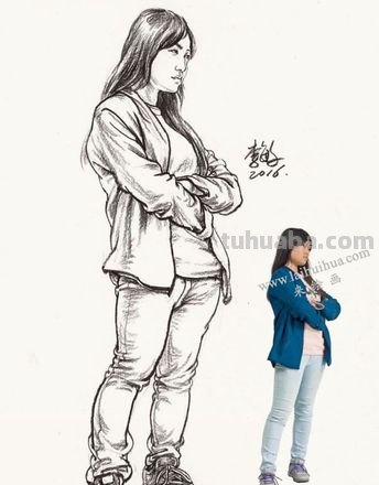 速写拿杯子 速写站姿上下各控几指？