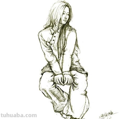 速写优雅女 女像速写是法国哪位画家的作品？