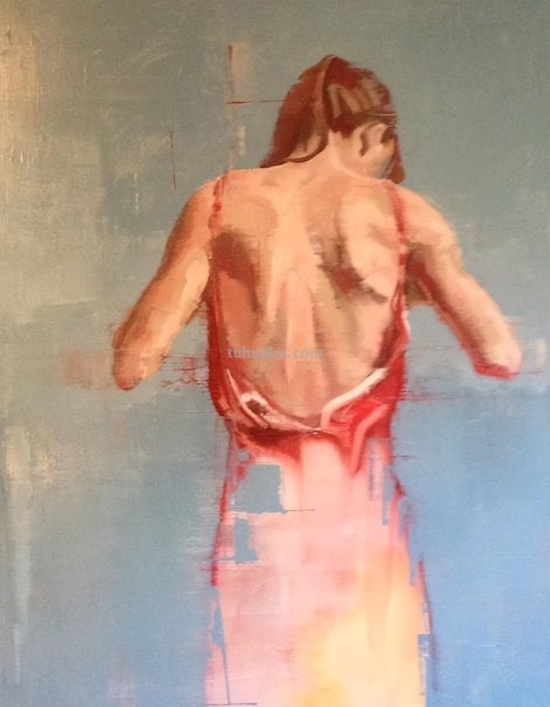 人体背影，惊艳无比的油画︱英国画家ScottBridgwood的作品