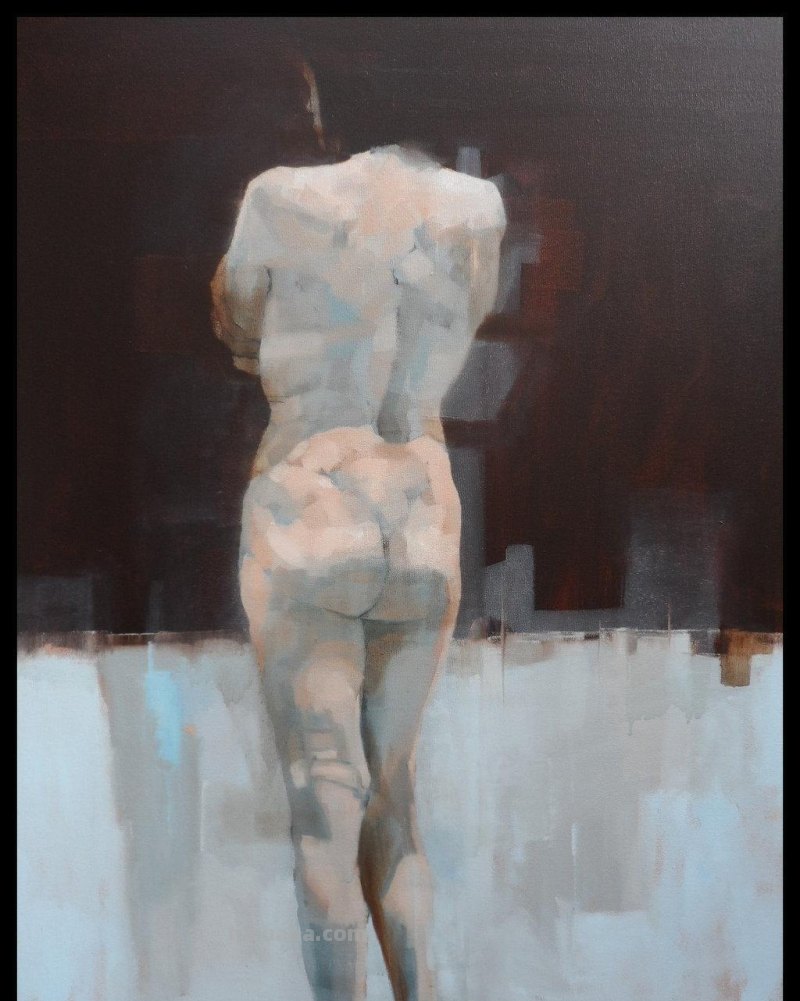 人体背影，惊艳无比的油画︱英国画家ScottBridgwood的作品