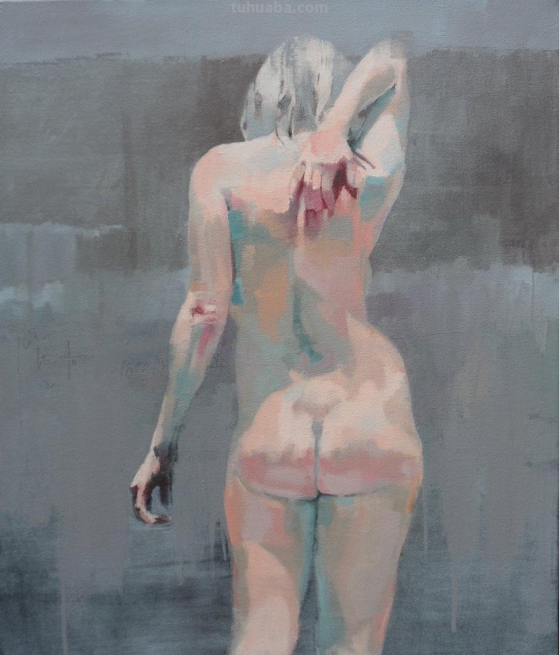 人体背影，惊艳无比的油画︱英国画家ScottBridgwood的作品