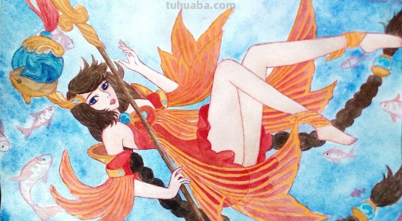 王者荣耀彩铅画怎么画简单 王者荣耀大乔绘画教学？