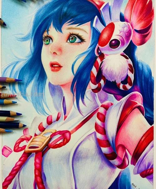 王者荣耀彩铅画怎么画简单 王者荣耀大乔绘画教学？