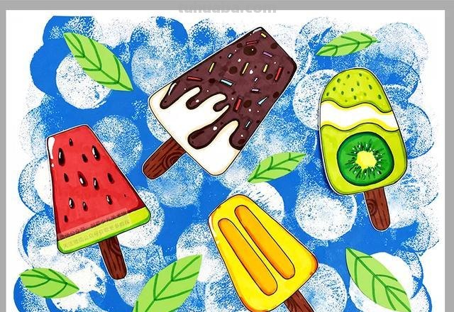 夏天的世界缤纷色彩及夏天色彩画 