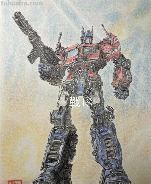 简单汽车人彩铅画怎么画 简单彩铅画？