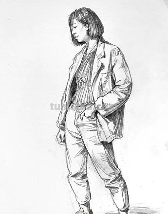 大头式速写 速写里总是把头画大,身子画小画短怎么办?