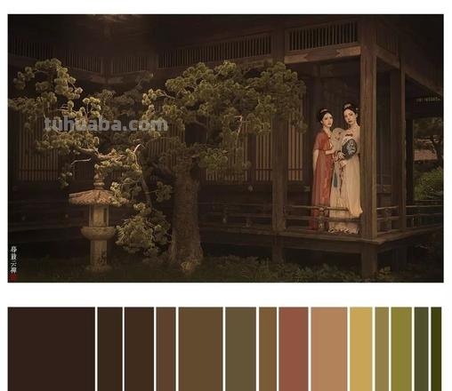 中式色彩搭配及中式色彩搭配色卡，让你的画作更具东方韵味 